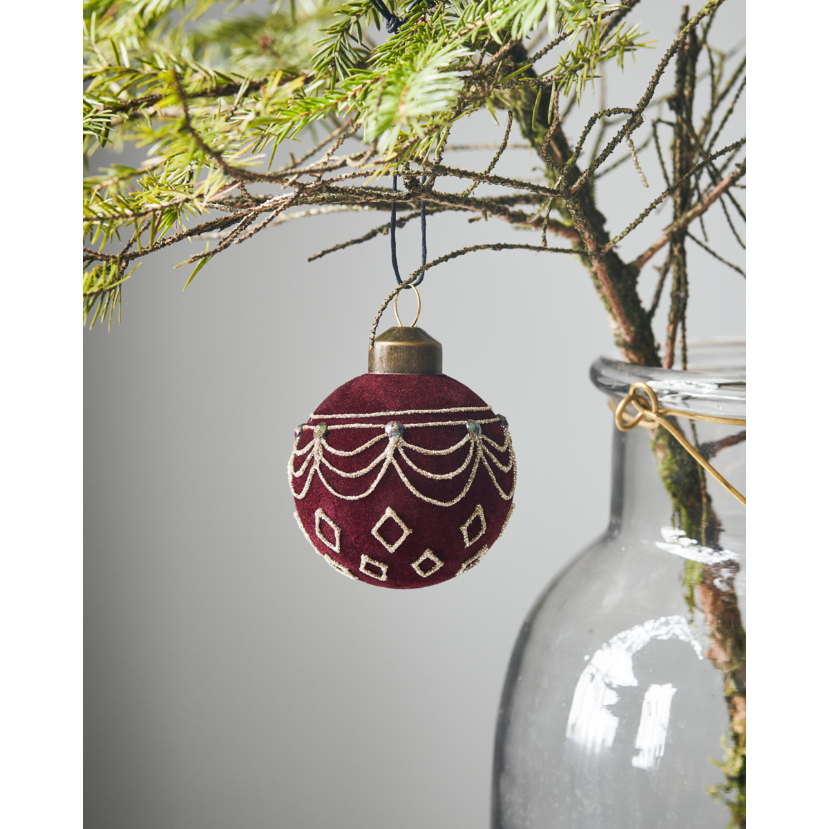 Decorações de Natal, Hdvelour, vermelho;