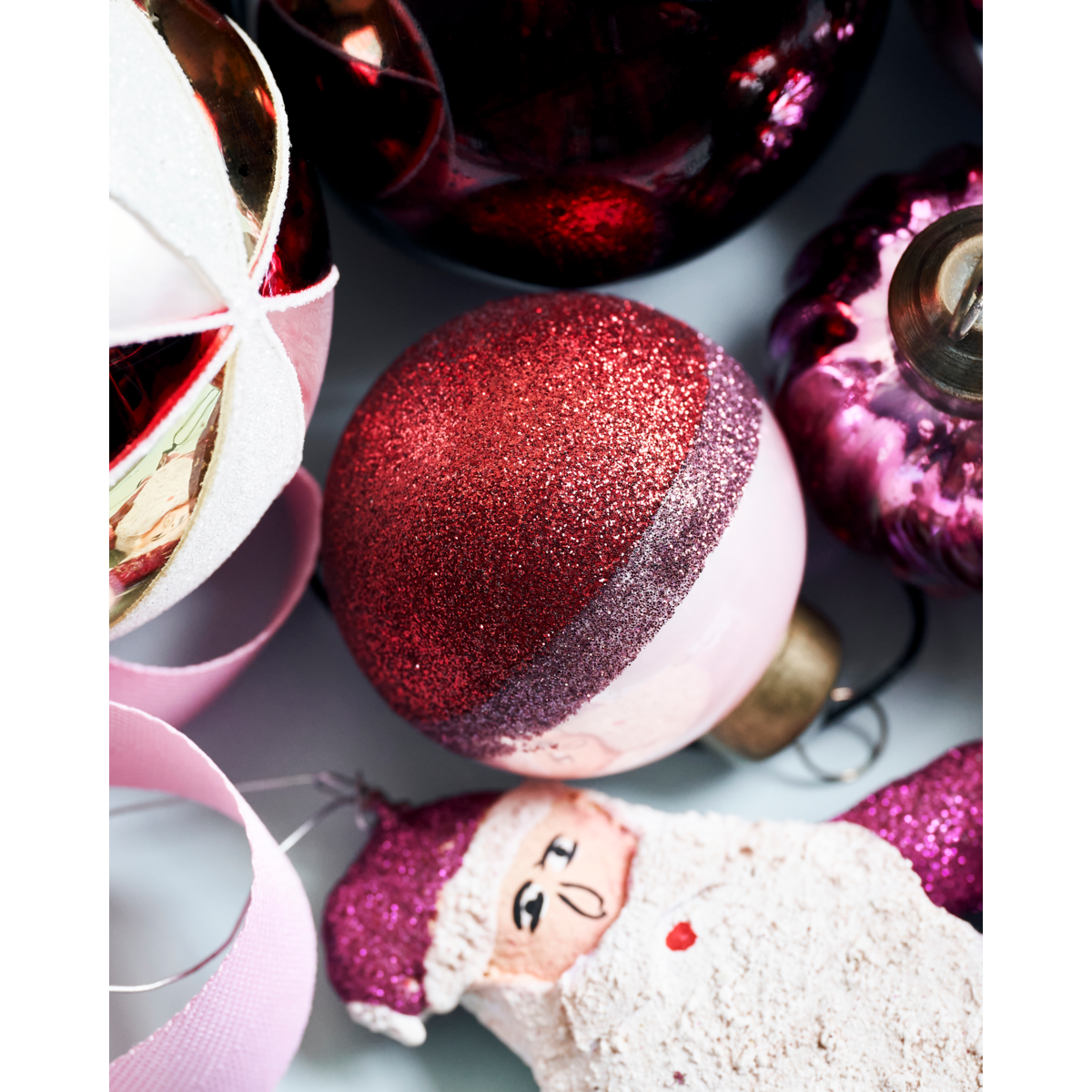 Decorações de Natal, HDStrip, rosa;