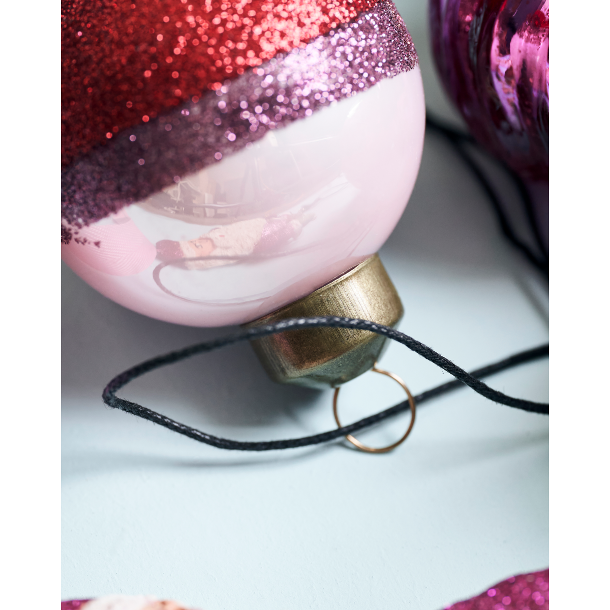 Decorações de Natal, HDStrip, rosa;