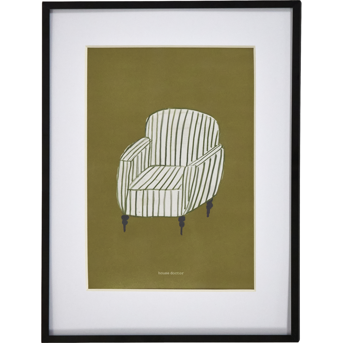 Arte da parede Hdchair, mostarda amarela