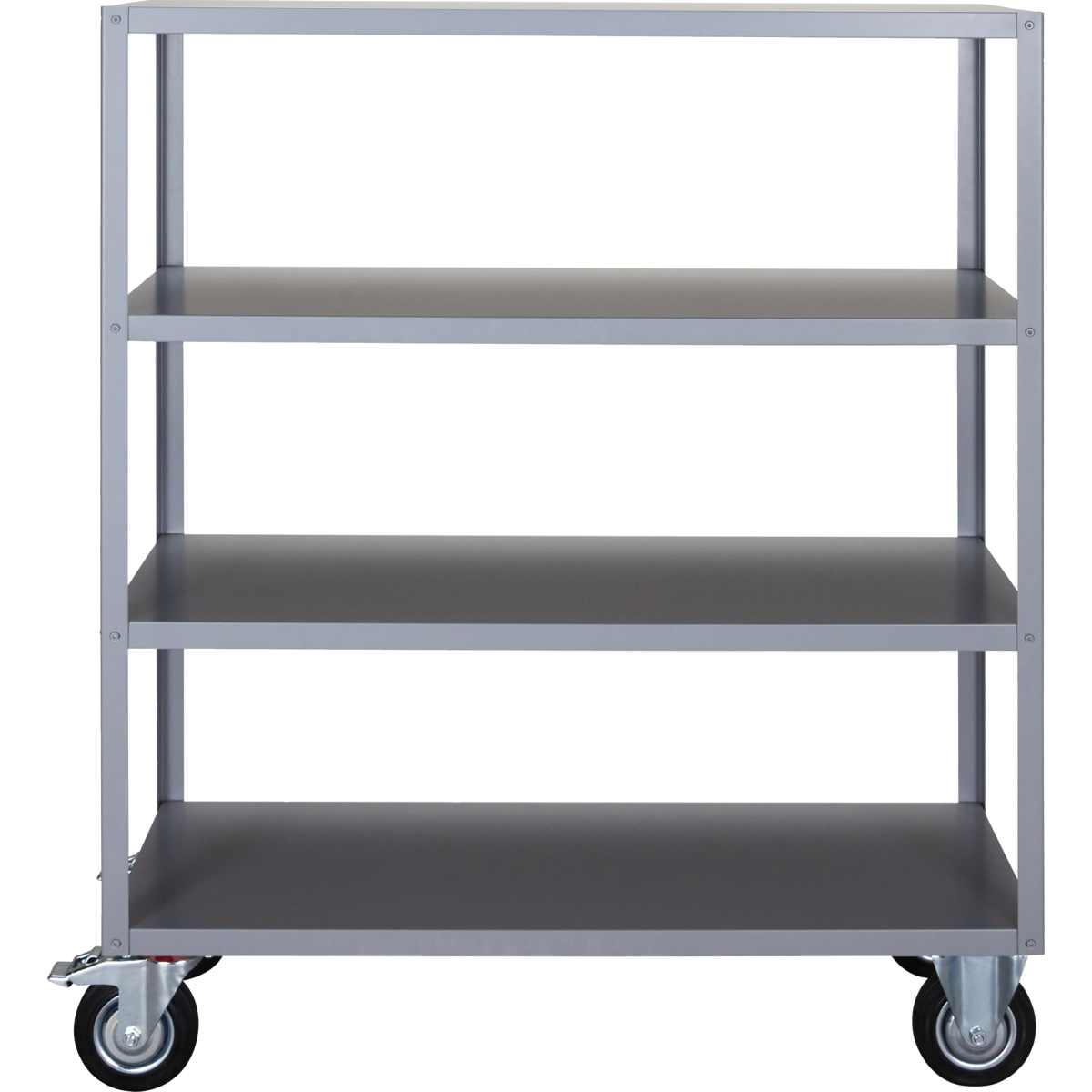 Prateleira com 4 rodas, hdtrolley, cinza