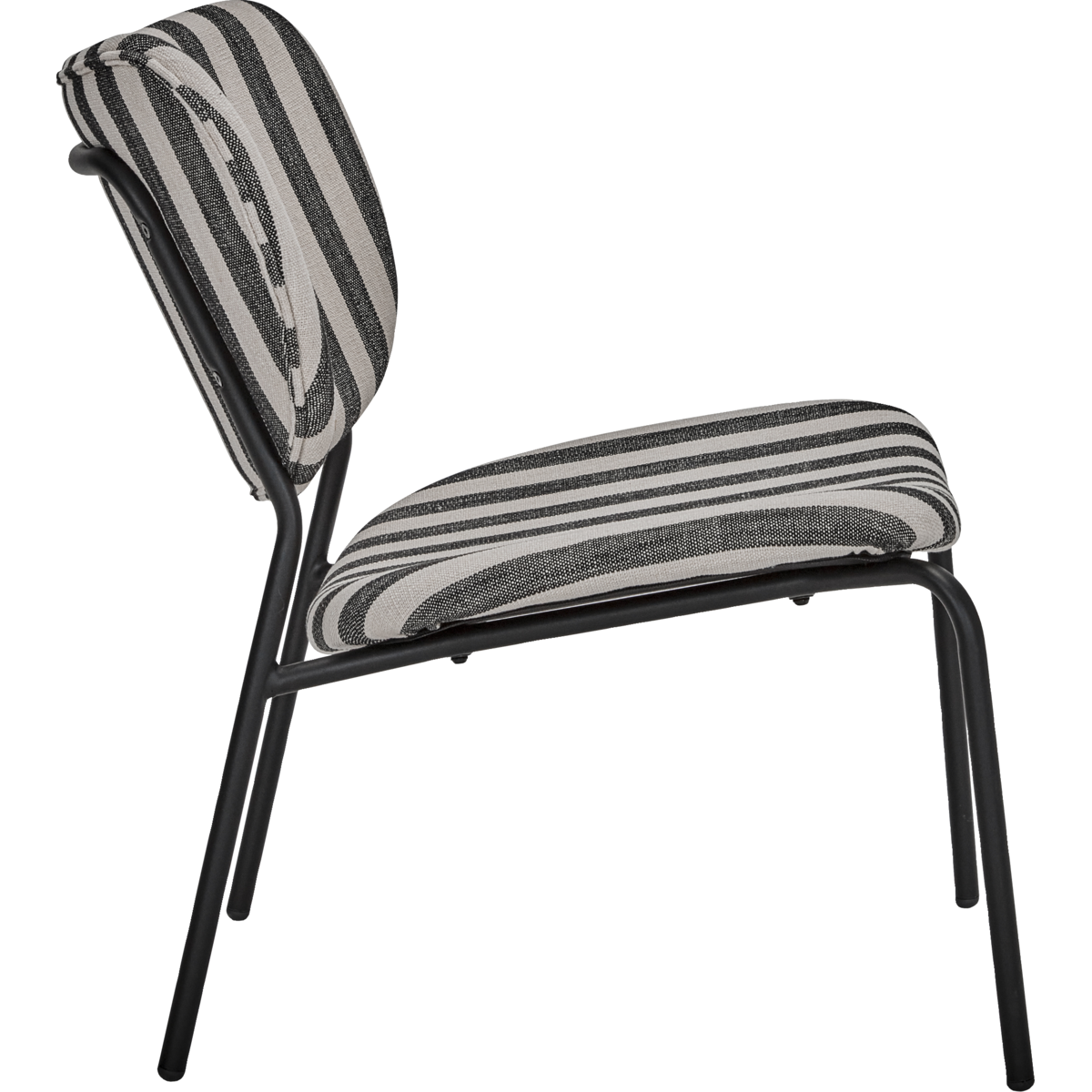Cadeira de lounge, hdlonga, preto;