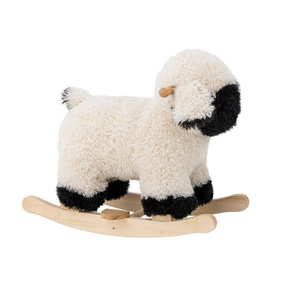 Bloomingville Mini Dolly Swing Horse, Ovelha, Branco, Poliéster