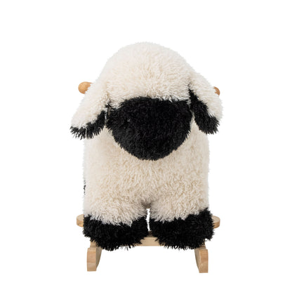 Bloomingville Mini Dolly Swing Horse, Ovelha, Branco, Poliéster