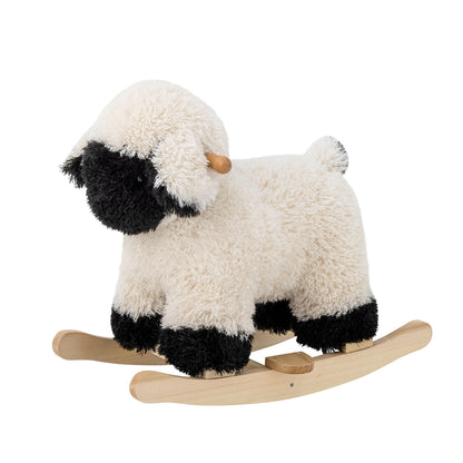 Bloomingville Mini Dolly Swing Horse, Ovelha, Branco, Poliéster