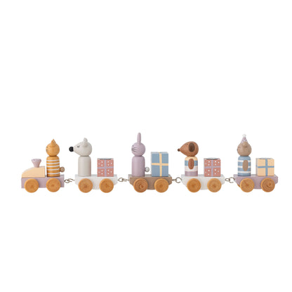 Bloomingville Mini Junaid Decoração de aniversário, Rosa, FSC®100%, MDF