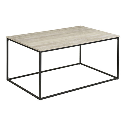 Mesa de café Vita - mesa de café, visual de travertino, quadro preto 90x60x45 cm