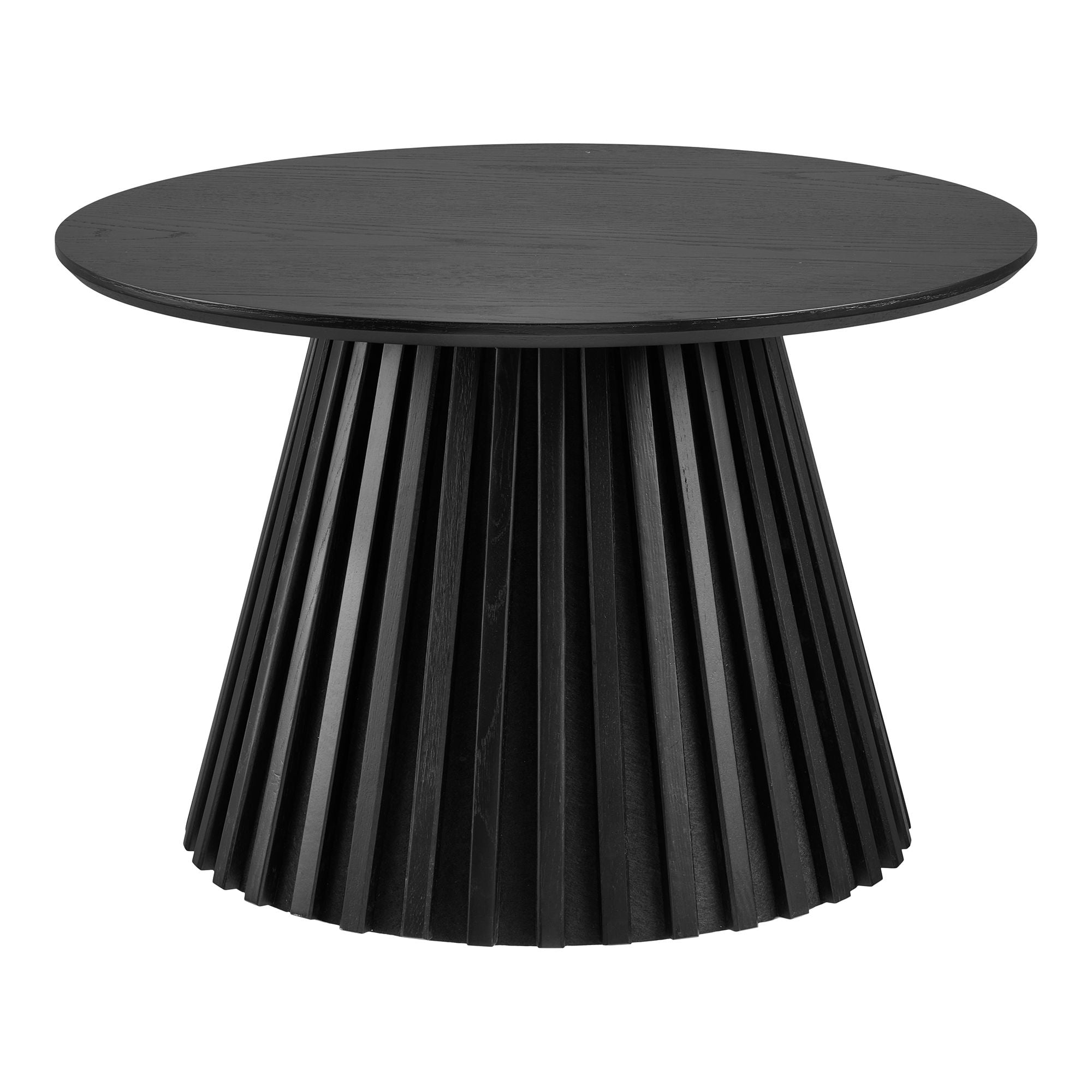 Mesa de café Osaka - mesa de café, verniz de carvalho, preto Ø70x45 cm