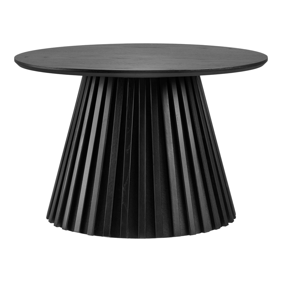 Mesa de café Osaka - mesa de café, verniz de carvalho, preto Ø70x45 cm