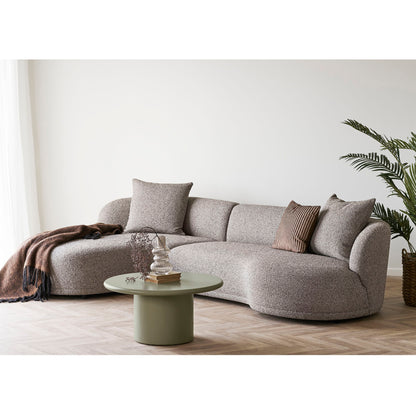 Mesa de café Nagano - mesa de café, verde Ø80x40 cm
