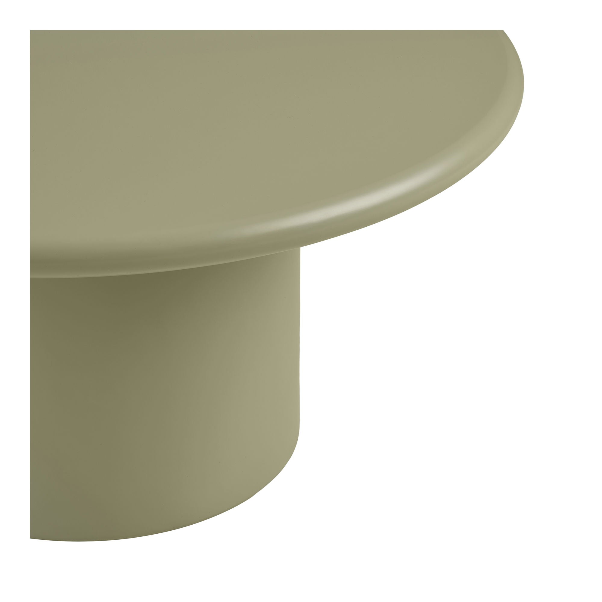 Mesa de café Nagano - mesa de café, verde Ø80x40 cm