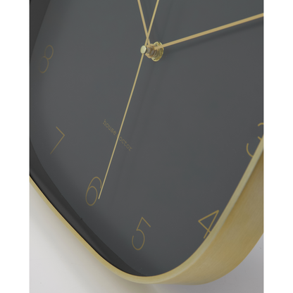 Relógio de parede, hdshape, cinza escuro