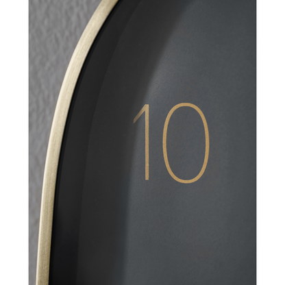 Relógio de parede, hdshape, cinza escuro