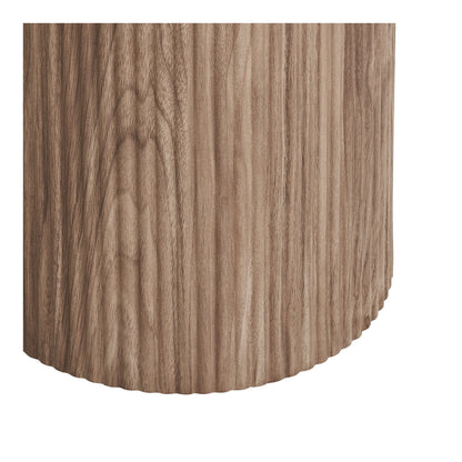 Mesa de canto Atenas - Mesa de canto, tampo de cerâmica, branco/marrom escuro ø45x50 cm