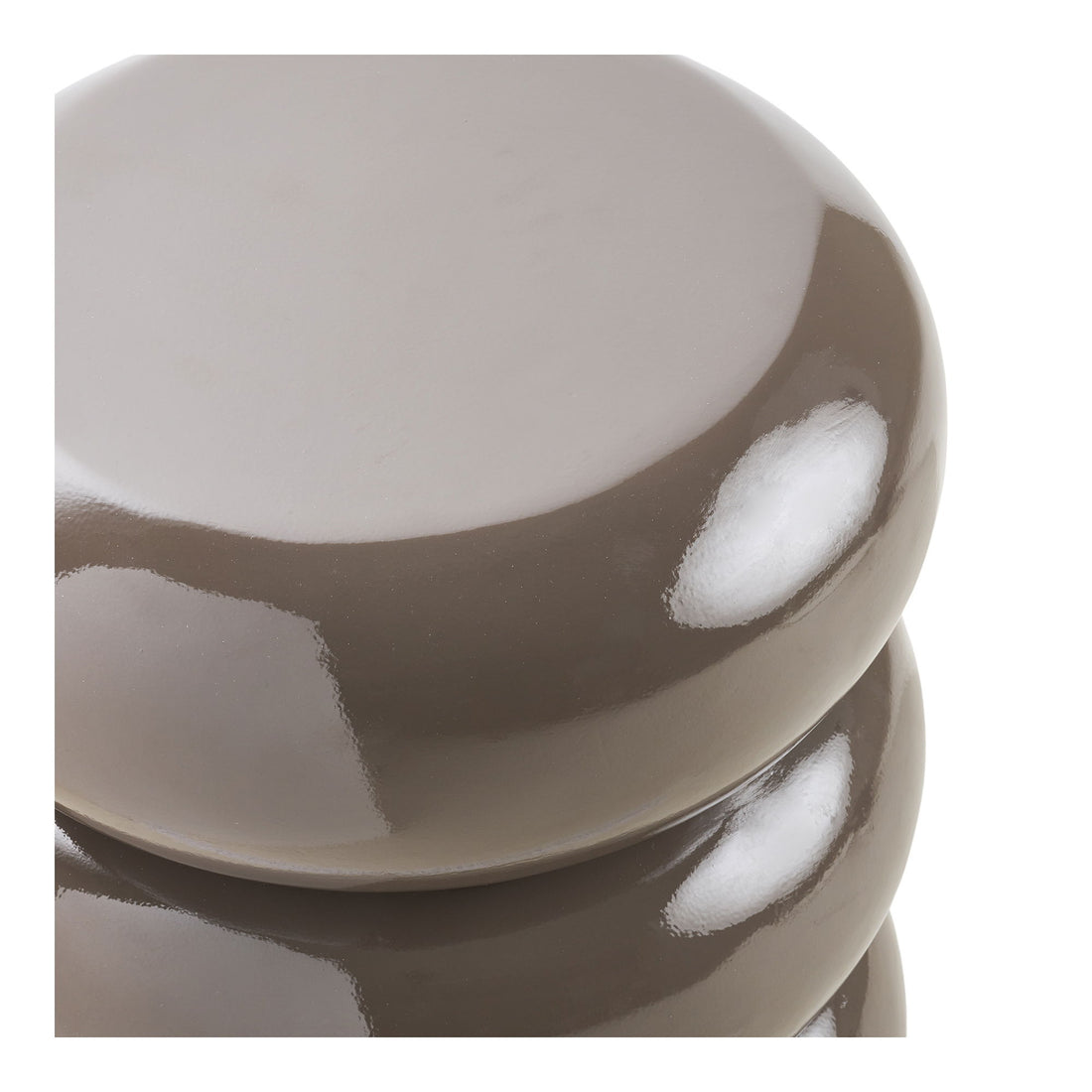 Mesa de canto Rosolina - mesa de canto, fibra de vidro, marrom Ø35.5x44 cm