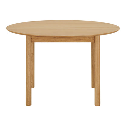 Mesa de jantar de Bundaberg - mesa de jantar, finos de carvalho, incl. Placas adicionais Ø120x120-170-220x75 cm