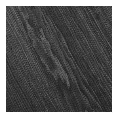 Mesa de jantar Osaka - Mesa de jantar, folheado de carvalho, preto, incl. duas placas adicionais ø120x120-160-200x75 cm