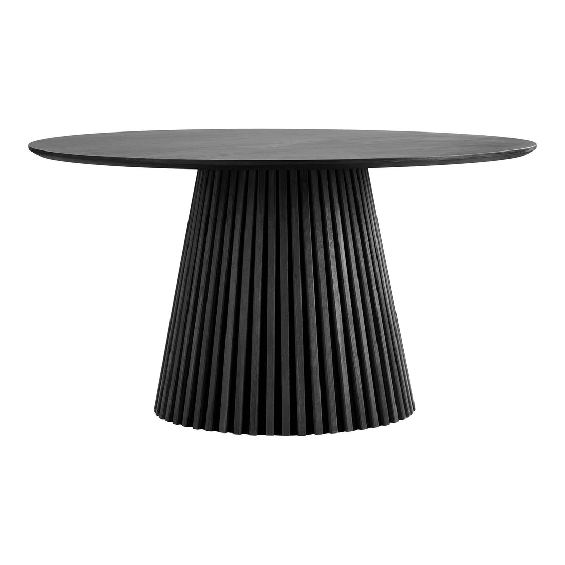 Mesa de jantar Osaka - mesa de jantar, verniz de carvalho, preto Ø140x75 cm