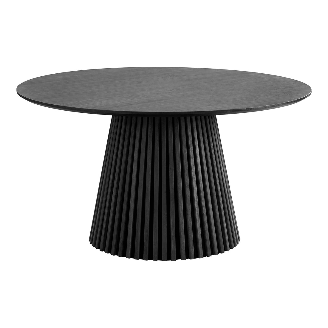 Mesa de jantar Osaka - mesa de jantar, verniz de carvalho, preto Ø140x75 cm