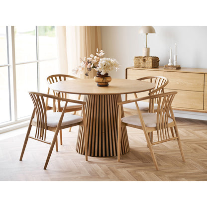 Mesa de jantar Osaka - mesa de jantar, egefins, natureza Ø120x75 cm