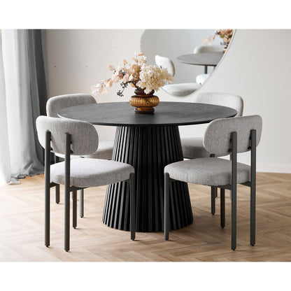 Mesa de jantar Osaka - mesa de jantar, egefins, preto Ø120x75 cm
