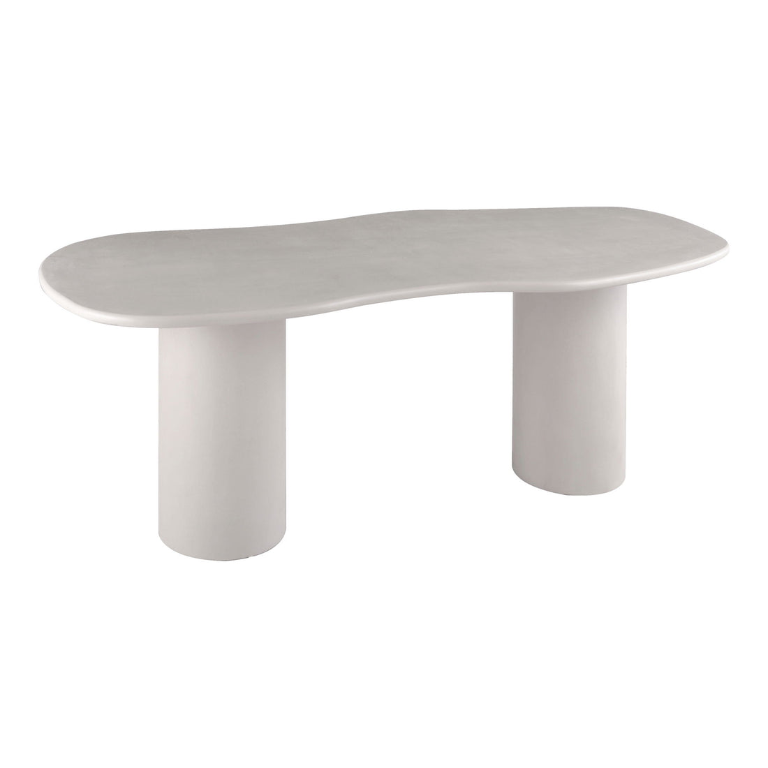 Mesa de jantar, aparência de cimento, cinza claro 96x200x76 cm