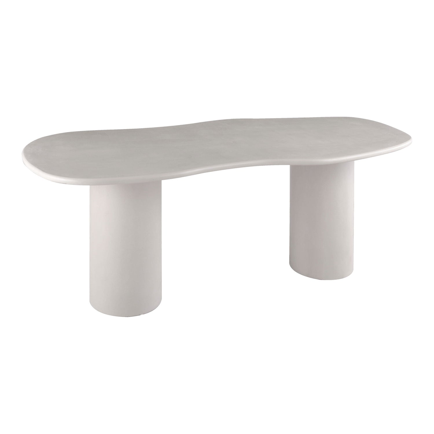 Mesa de jantar, aparência de cimento, cinza claro 96x200x76 cm