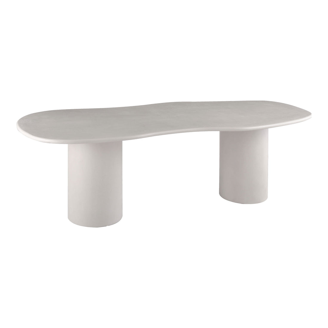 Mesa de jantar, aparência de cimento, cinza claro 96x240x76 cm