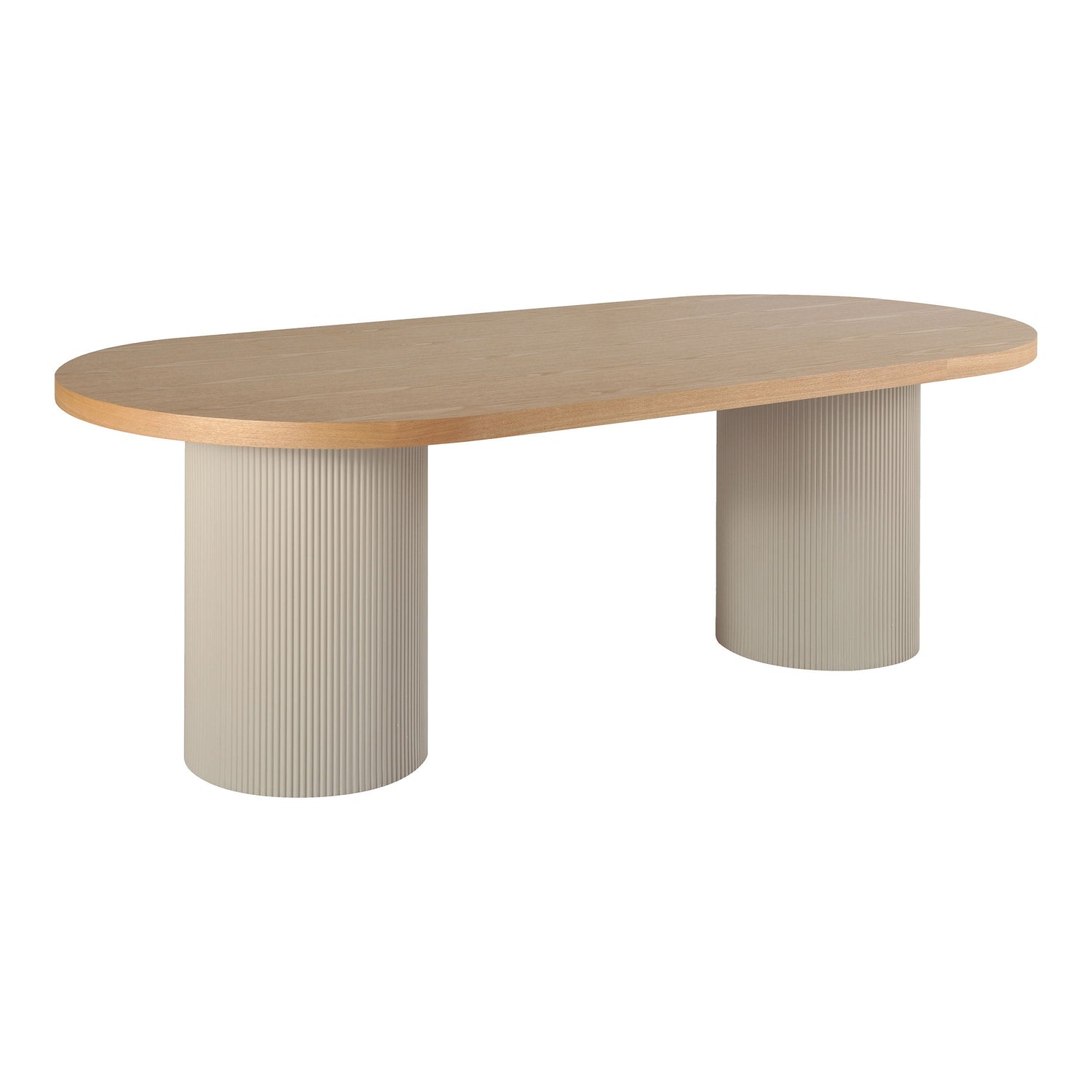 Mesa de jantar, pergunte, natureza, areia 100x220x75 cm