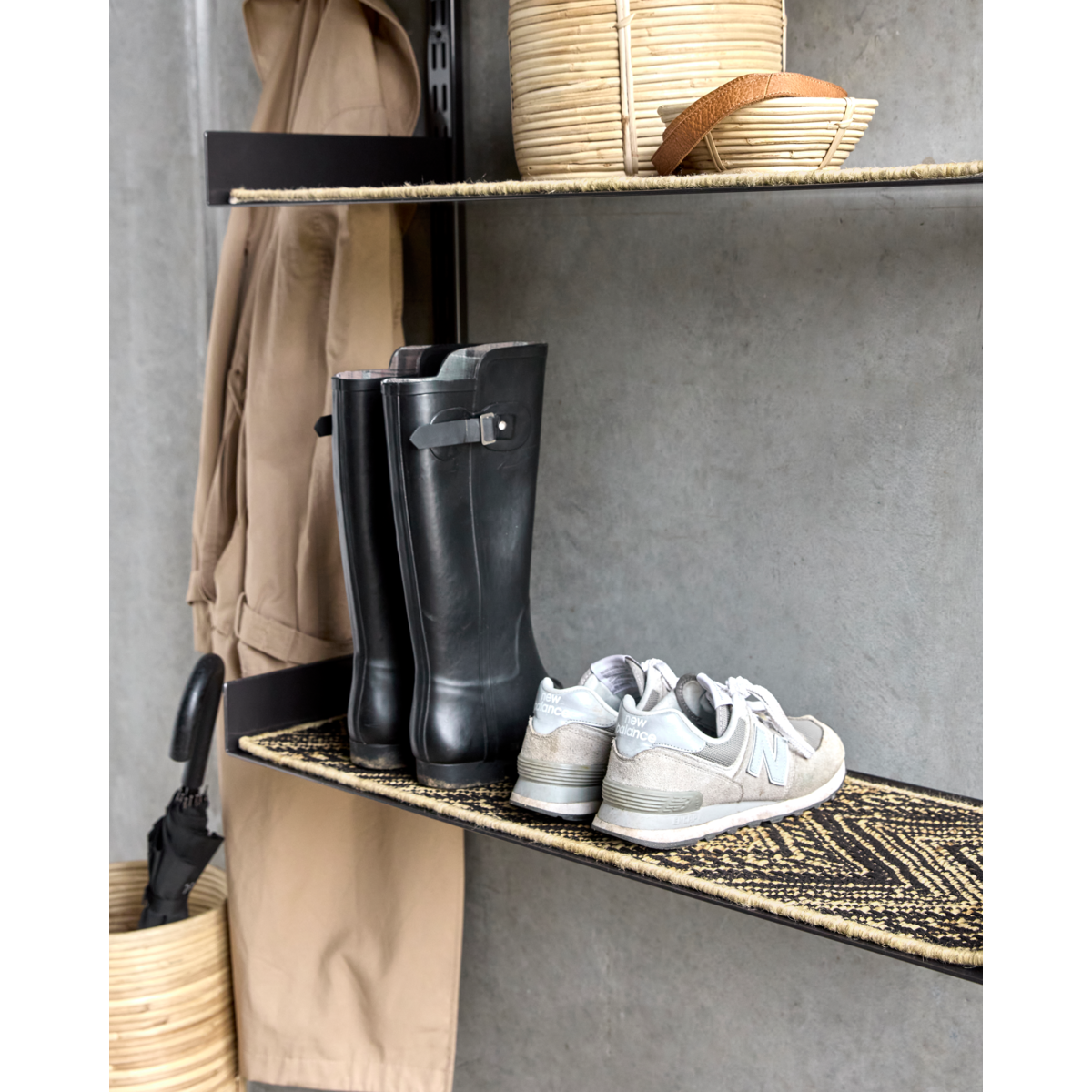 Cobertor, hdmonta, preto; natural