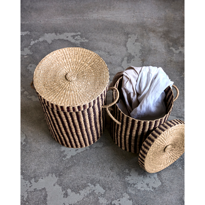 Cesta de lavanderia, hdlaundry, natureza; Marrom
