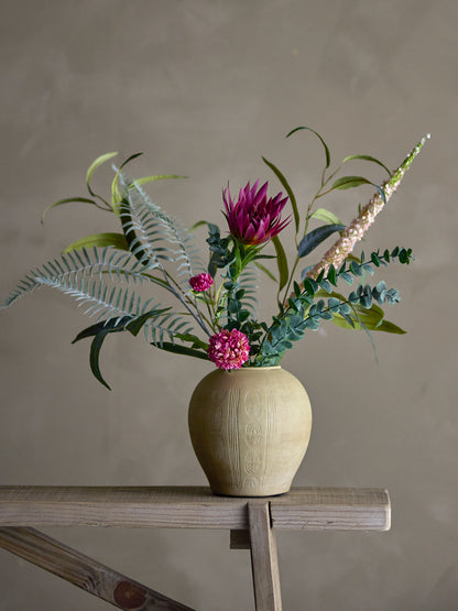 Buquê da coroa de Bloomingville, flores vermelhas, artificiais