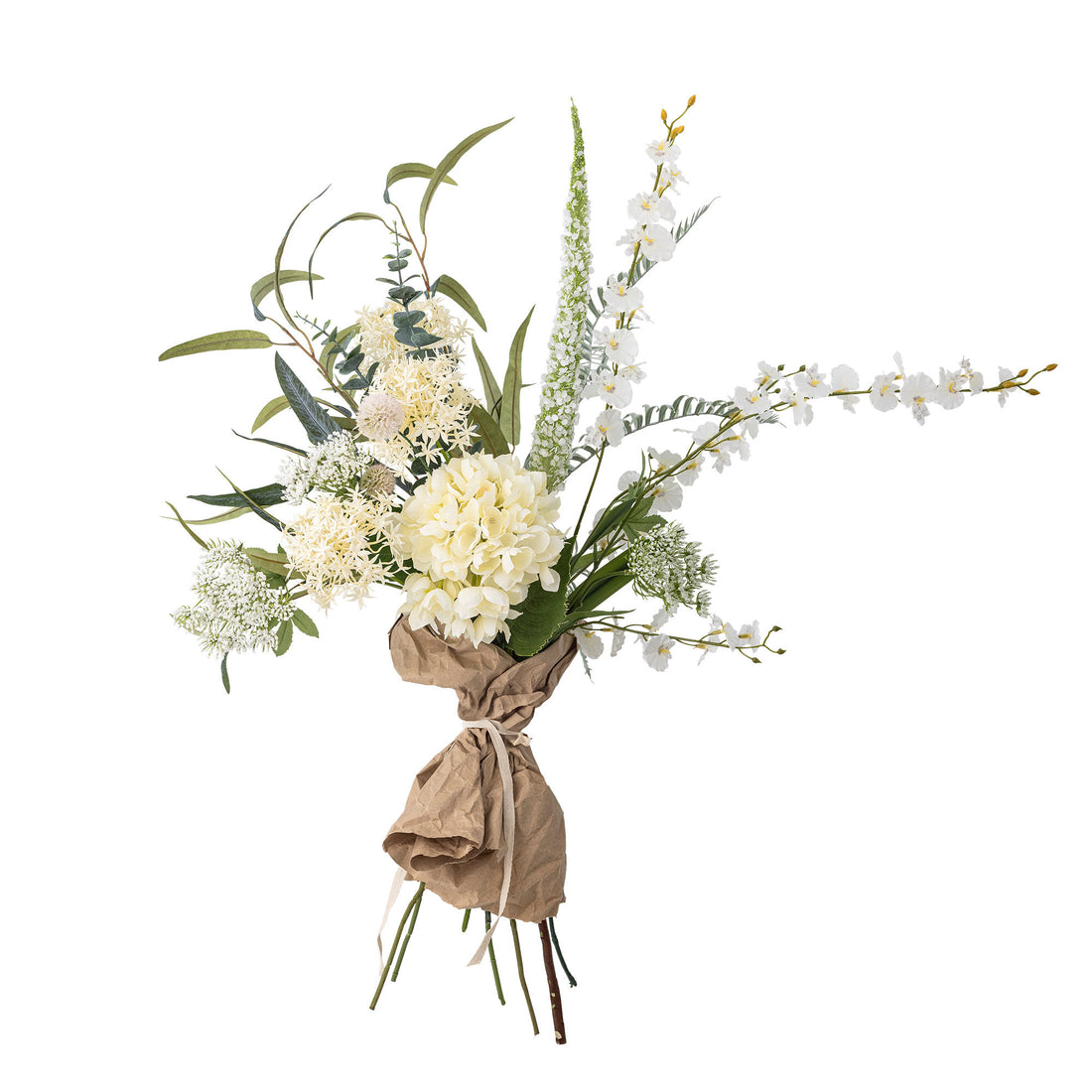Bloomingville Symphonie Bouquet, Branco, Flores Artificiais