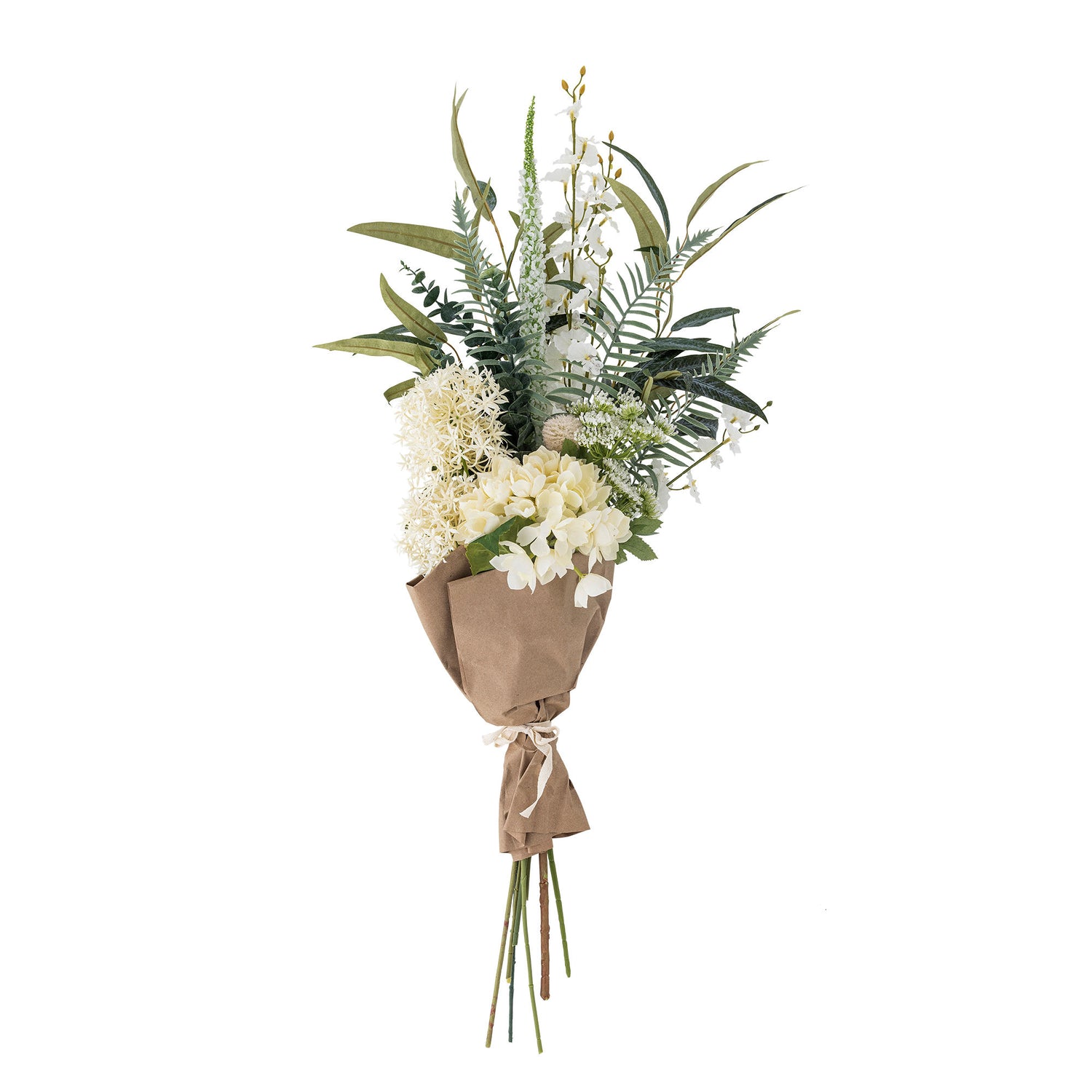 Bloomingville Symphonie Bouquet, Branco, Flores Artificiais