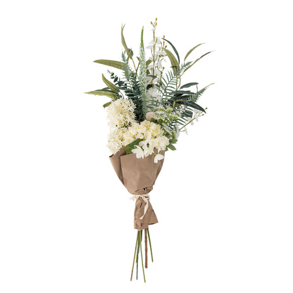 Bloomingville Symphonie Bouquet, Branco, Flores Artificiais