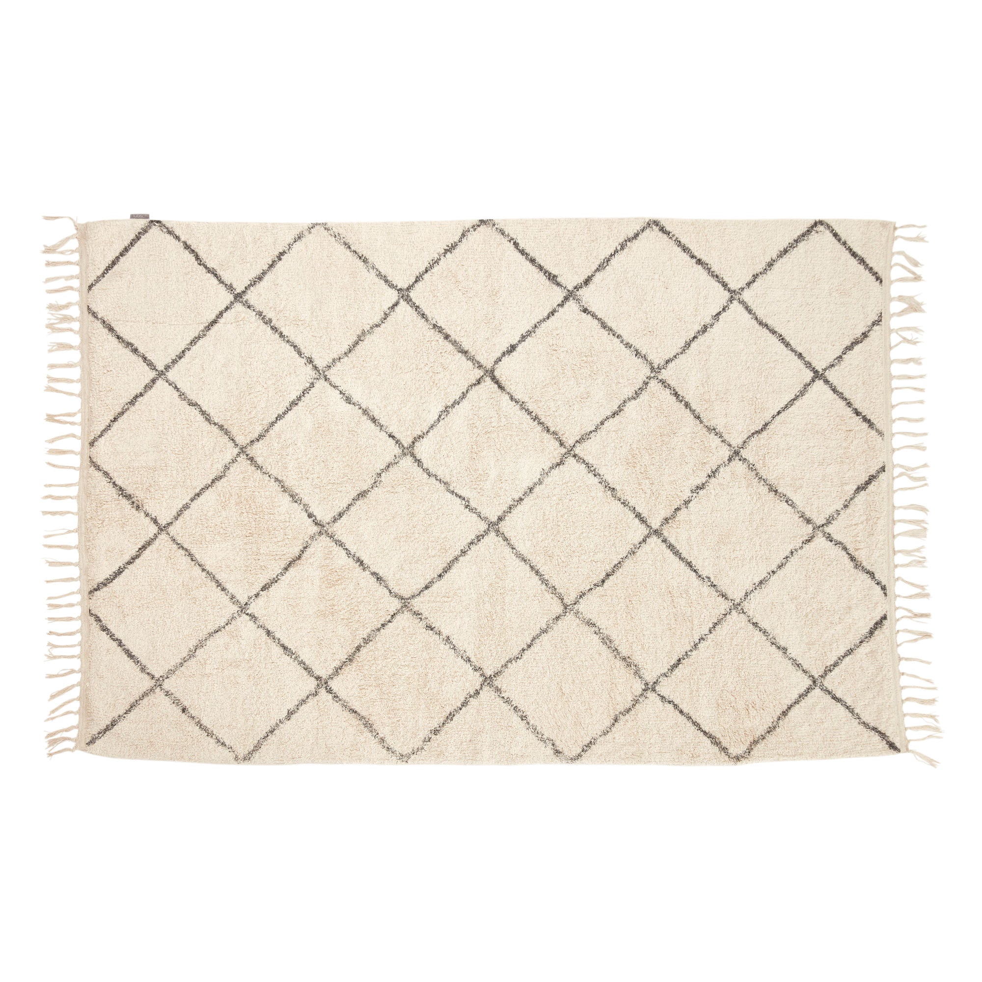 Hübsch Rhomb cobertor grande Off White