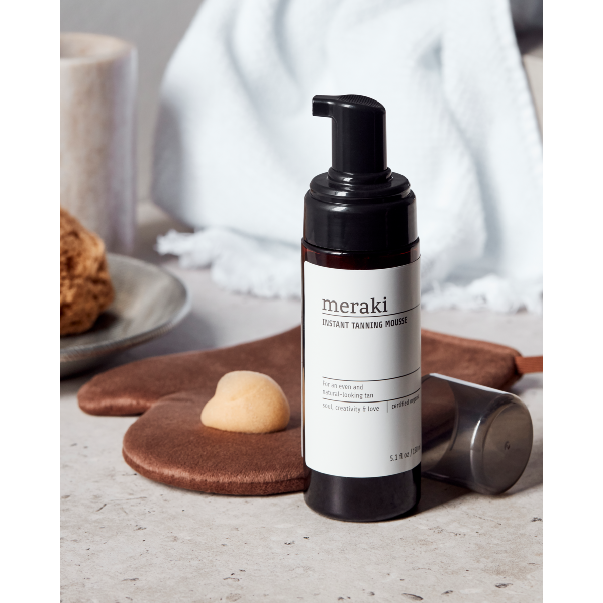 Mousse de bronzeamento instantâneo, Cosmos orgânico, marrom
