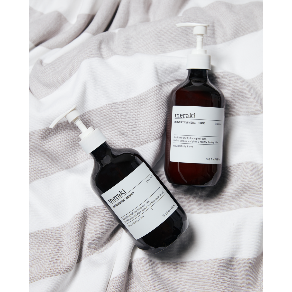 Shampoo hidratante, marrom