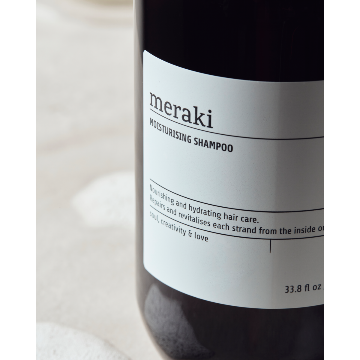Shampoo hidratante, marrom