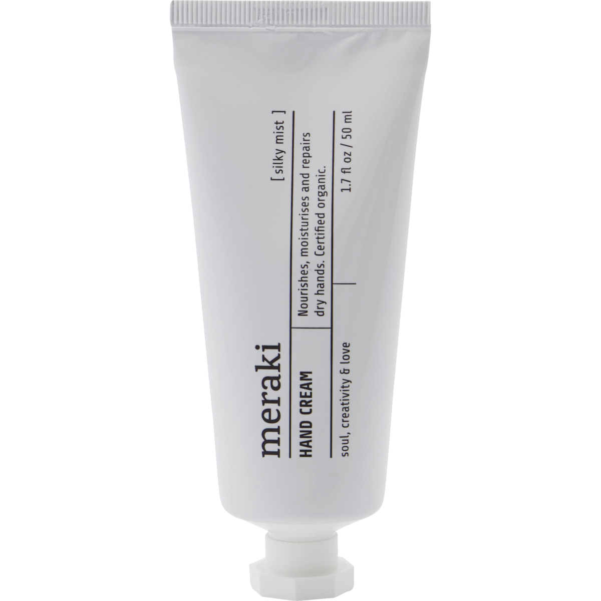Creme de mão, névoa sedosa, branco