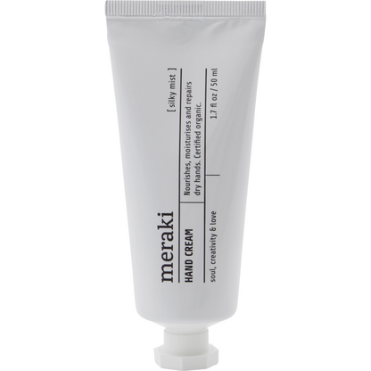 Creme de mão, névoa sedosa, branco