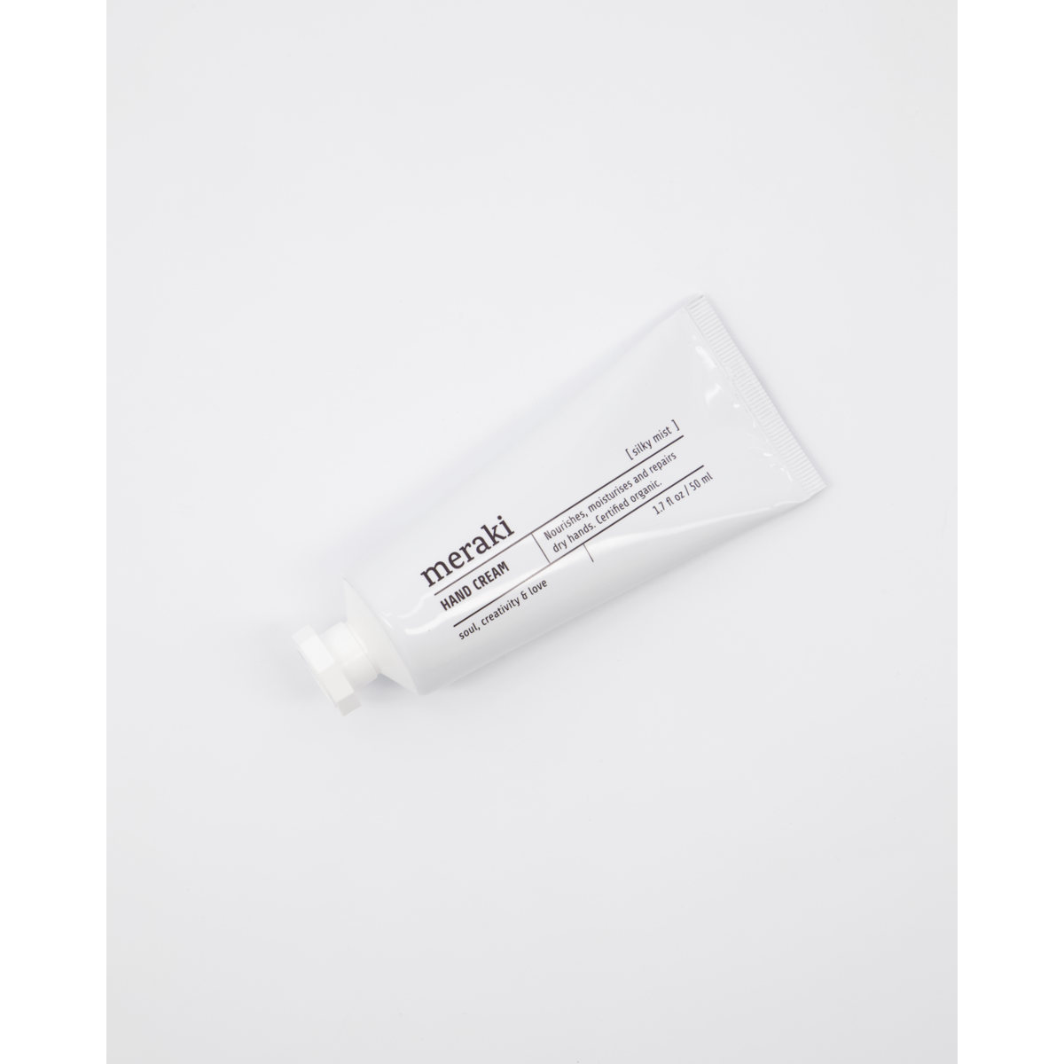 Creme de mão, névoa sedosa, branco