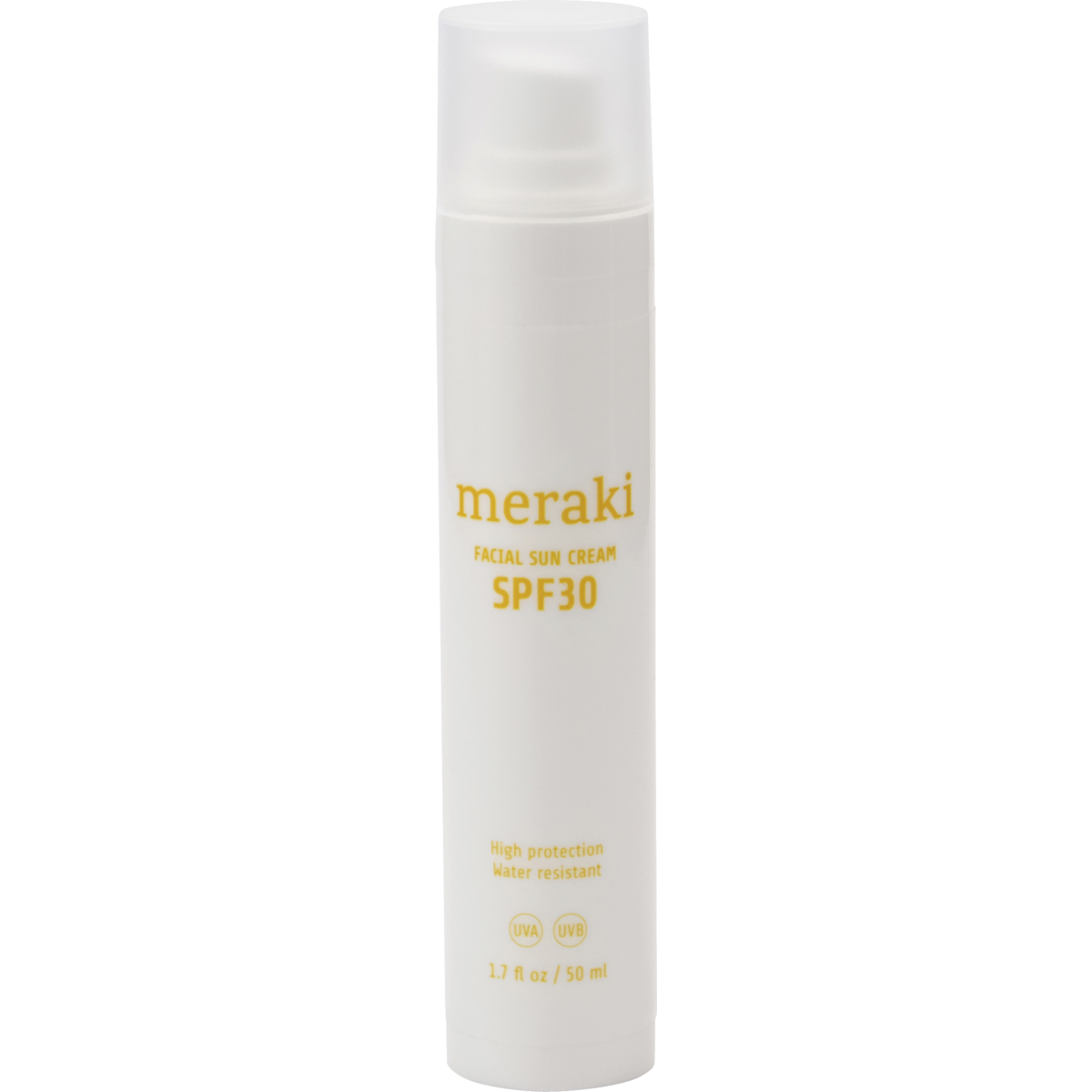 Creme de sol no rosto, levemente perfumado, branco