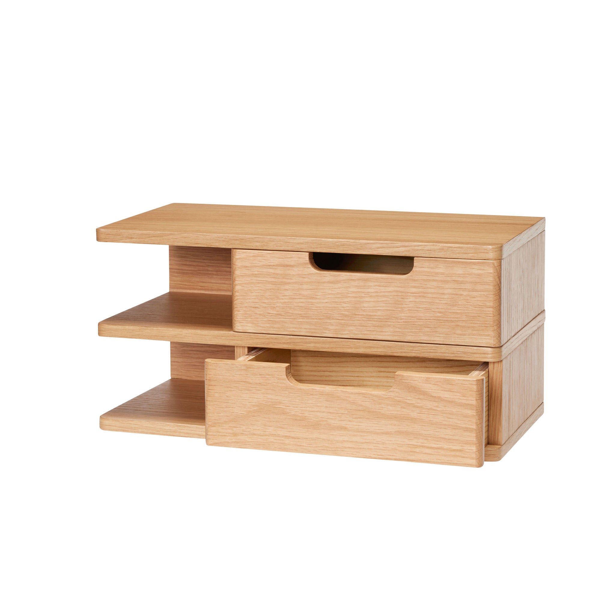 Prateleira de parede aberta Hübsch/mesa de cabeceira natureza