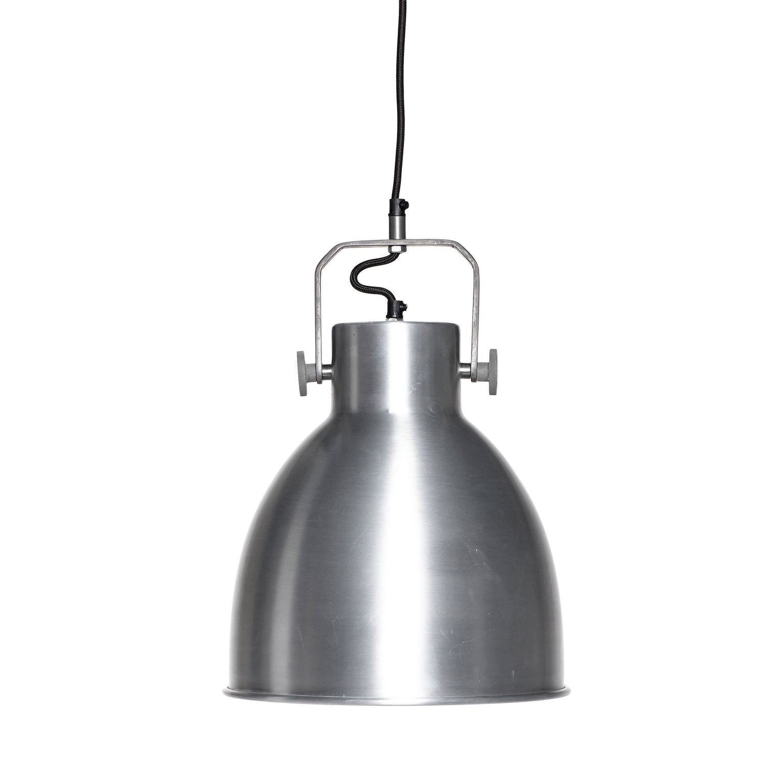 Aço escovado claramente pendente - Ø29xh41cm, e27/40w