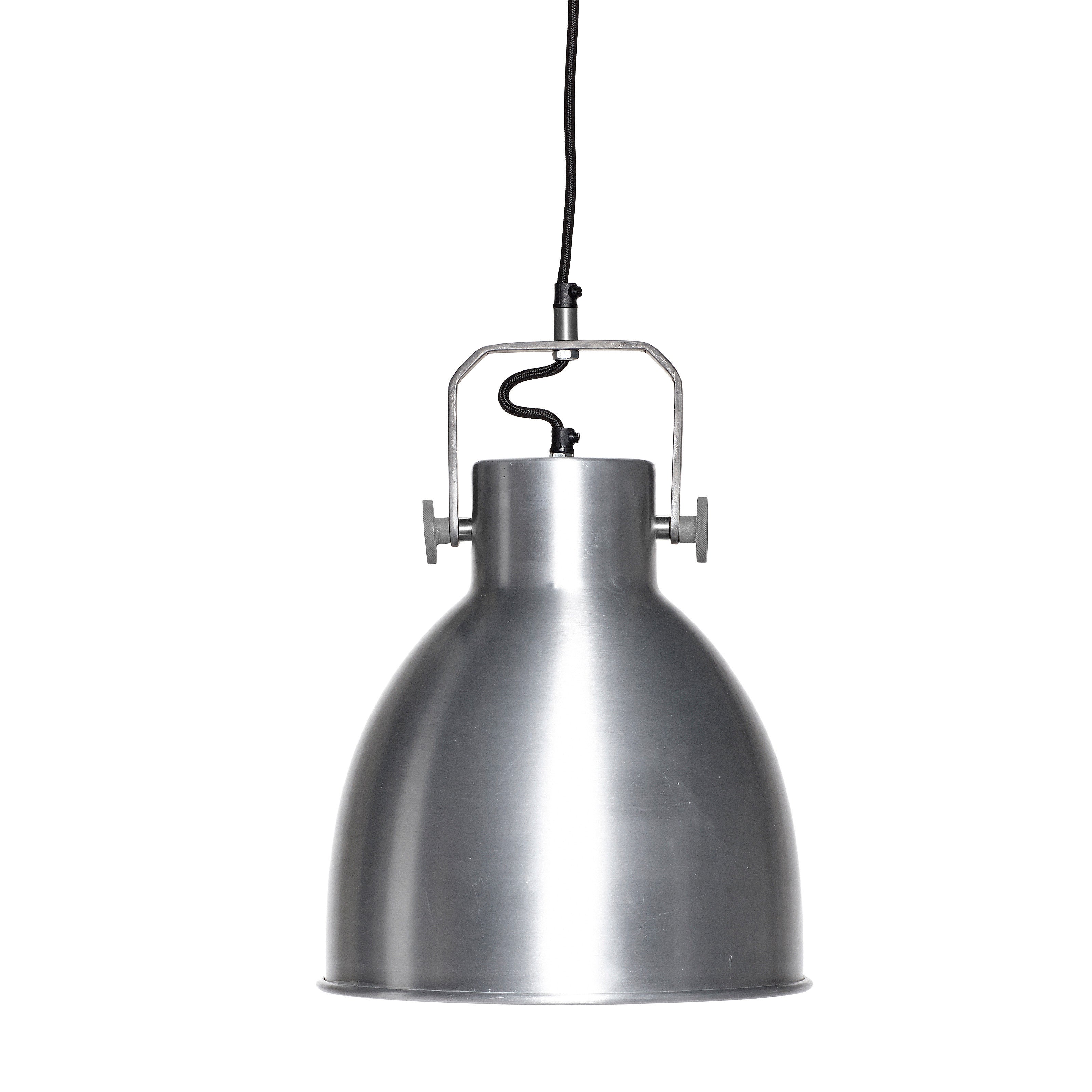 Aço escovado claramente pendente - Ø29xh41cm, e27/40w