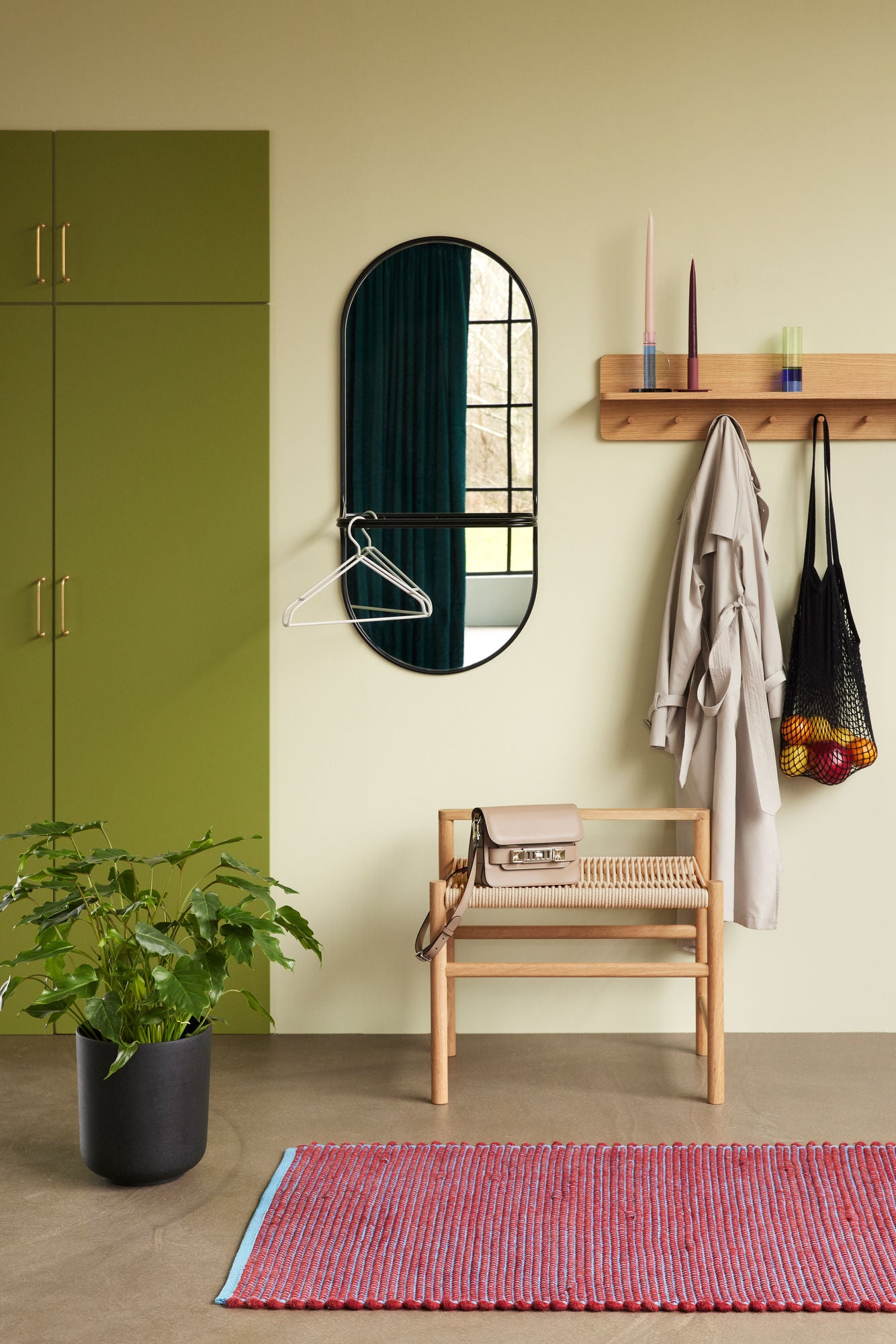Cabide Space Grande Natural - 80x12xh20cm