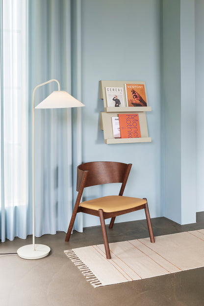 Assento oblíquo da poltrona  Castanho escuro - 64x64xh75cm