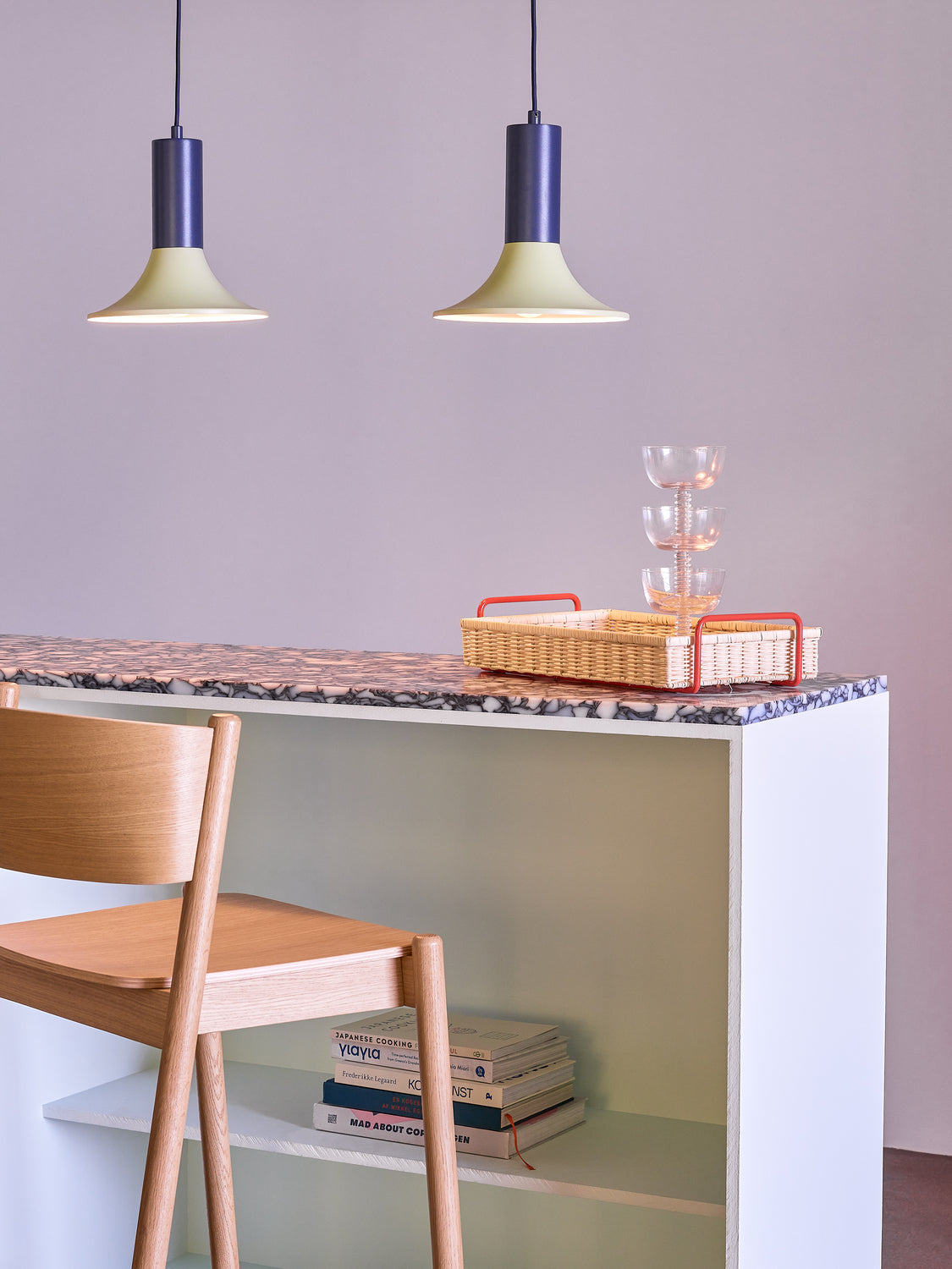 Banqueta Bar Oblíqua Natural - 50x55xh103cm