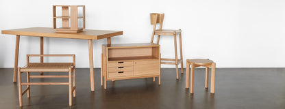 Banqueta Bar Oblíqua Natural - 50x55xh103cm